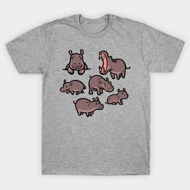 Hippos! T-Shirt by royal_ten